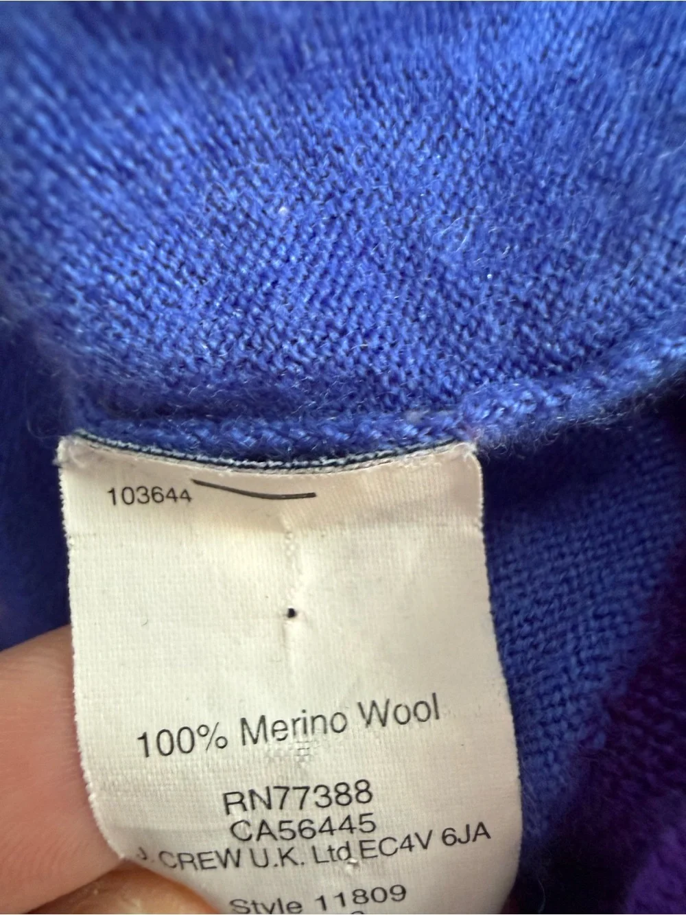 J. Crew Striped Merino Wool Crewneck Sweater, Size L
